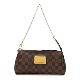 Louis Vuitton-Louis Vuitton Damier Eva Pouch Chain Shoulder Bag-Brown