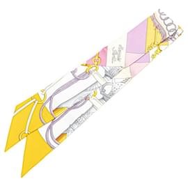 Hermès-Hermes Twilly Women's Silk Scarf-Multiple colors,Yellow