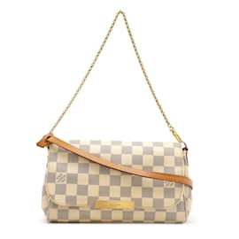 Louis Vuitton-Bolsa Clutch Louis Vuitton Damier Azur Favorite PM-Cru