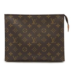 Louis Vuitton-Poche de Toilette 26 Monograma Louis Vuitton-Marrom