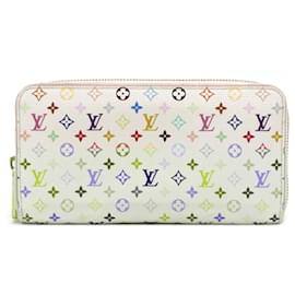 Louis Vuitton-Carteira Zippy Monograma Multicolorido Louis Vuitton-Rosa