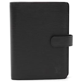 Louis Vuitton-Louis Vuitton Epi Agenda MM Notebook Cover-Black