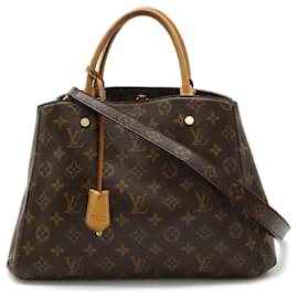 Louis Vuitton-Bolsa Louis Vuitton Monogram Montaigne MM-Marrom