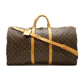Louis Vuitton-Louis Vuitton Monogram Keepall Bandouliere 60-Marrom
