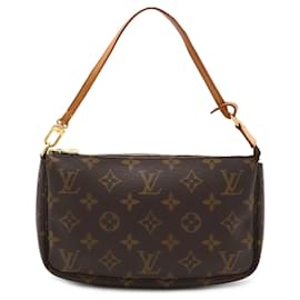 Louis Vuitton-Pochete Acessório Monograma Louis Vuitton-Marrom,Monograma