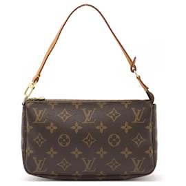 Louis Vuitton-Pochete Acessório Monograma Louis Vuitton-Marrom,Monograma