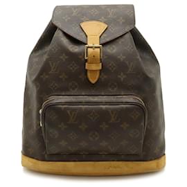 Louis Vuitton-Mochila Montsouris GM Monograma Louis Vuitton-Marrom,Monograma
