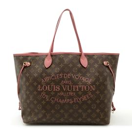 Louis Vuitton-Louis Vuitton Monogram Ikat Flower Neverfull GM Tote Bag-Pink,Monogram