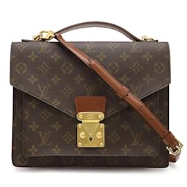Louis Vuitton-Bolsa Louis Vuitton Monogram Montsouris 28-Marrom,Outro,Monograma