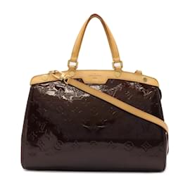 Louis Vuitton-Louis Vuitton Monogram Vernis MM Handbag-Dark red