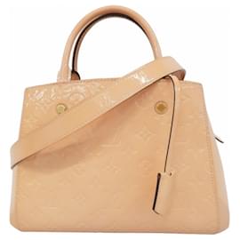 Louis Vuitton-Bolsa Louis Vuitton Vernis Montaigne BB-Rosa