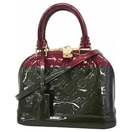 Louis Vuitton-Bolsa de mão Alma BB Vernis Louis Vuitton-Vermelho