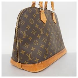 Louis Vuitton-Bolsa de mão Alma Monogram Louis Vuitton-Marrom
