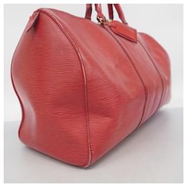 Louis Vuitton-Bolsa Boston Keepall 50 Epi Louis Vuitton-Vermelho