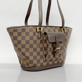 Louis Vuitton-Bolsa Louis Vuitton Damier Manosque PM N51121 Ébano-Damier ebene
