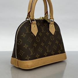 Louis Vuitton-Bolsa de mão Alma BB Monogram Louis Vuitton-Marrom