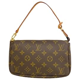 Louis Vuitton-Pochete Acessórios Monograma Louis Vuitton-Marrom