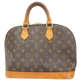Louis Vuitton-Bolsa de mão Alma Monogram Louis Vuitton-Marrom