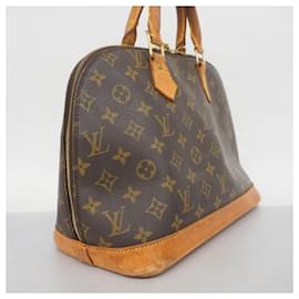 Louis Vuitton-Bolsa de mão Alma Monogram Louis Vuitton-Marrom