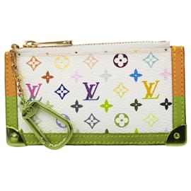 Louis Vuitton-Porta-moedas Monograma Multicolorido Louis Vuitton-Branco
