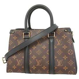 Louis Vuitton-Bolsa Monogram Soufflot da Louis Vuitton-Marrom,Preto