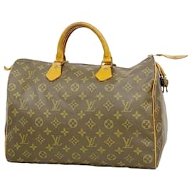 Louis Vuitton-Bolsa Louis Vuitton Monogram Speedy 35-Marrom