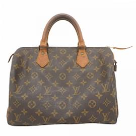 Louis Vuitton-Bolsa Louis Vuitton Monogram Speedy 30-Marrom