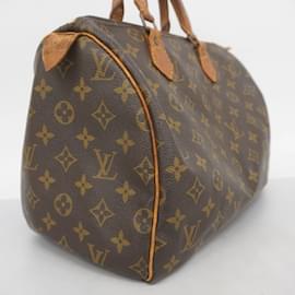 Louis Vuitton-Bolsa Louis Vuitton Monogram Speedy 30-Marrom