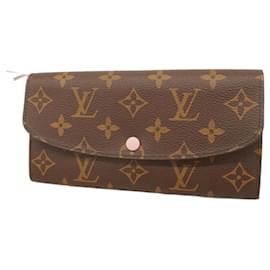 Louis Vuitton-Carteira Longa Louis Vuitton em Rosa Ballerine-Rosa