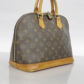 Louis Vuitton-Bolsa de mão Alma Monogram Louis Vuitton-Marrom