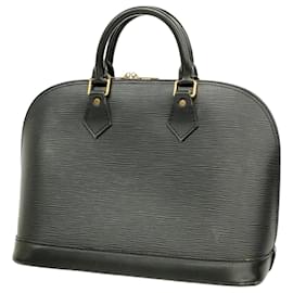 Louis Vuitton-Bolsa Epi Alma Louis Vuitton em Noir-Preto