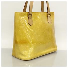 Louis Vuitton-Bolsa tote Louis Vuitton Vernis Houston M91004-Bege