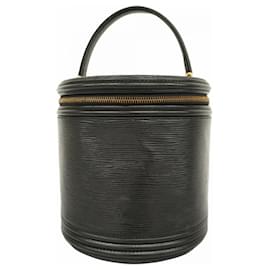 Louis Vuitton-Bolsa Louis Vuitton Epi Cannes em Noir-Preto