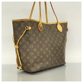 Louis Vuitton-Louis Vuitton Monogram Neverfull MM Tote Bag-Brown