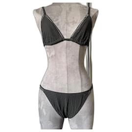 Dior Monogramm Bikini Set Schwarz Schwarz Monogramm