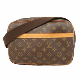 Louis Vuitton-Bolsa de Ombro Reporter PM Monograma Louis Vuitton-Marrom