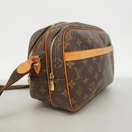 Louis Vuitton-Bolsa de Ombro Reporter PM Monograma Louis Vuitton-Marrom