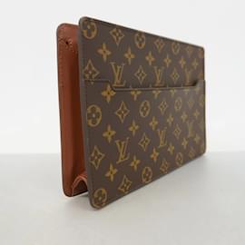Louis Vuitton-Louis Vuitton Monogram Pochette Homme Clutch Bag-Brown