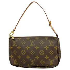 Louis Vuitton-Pochette Acessórios Monograma Louis Vuitton-Marrom