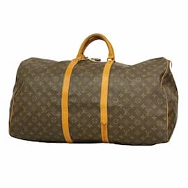 Louis Vuitton-Bolsa Boston Keepall 60 Monograma Louis Vuitton-Marrom
