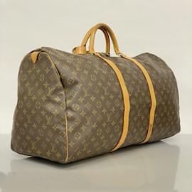 Louis Vuitton-Bolsa Boston Keepall 60 Monograma Louis Vuitton-Marrom