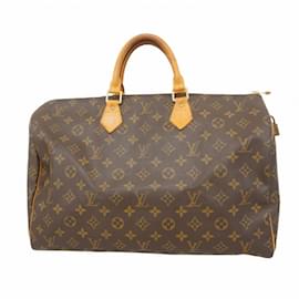 Louis Vuitton-Bolsa Louis Vuitton Monogram Speedy 40-Marrom