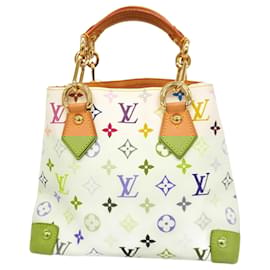 Louis Vuitton-Bolsa de mão Audra Monograma Multicolorido Louis Vuitton-Branco