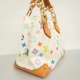 Louis Vuitton-Bolsa de mão Audra Monograma Multicolorido Louis Vuitton-Branco
