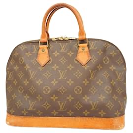 Louis Vuitton-Bolsa de mão Alma Monogram Louis Vuitton-Marrom