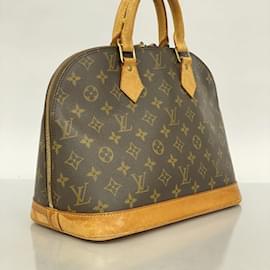 Louis Vuitton-Bolsa de mão Alma Monogram Louis Vuitton-Marrom