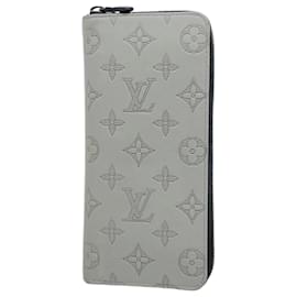 Louis Vuitton-Louis Vuitton Long Wallet Monogram Shadow Zippy Vertical-Brown