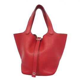 Hermès-Hermes Picotin Lock PM Handbag-Red