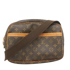 Louis Vuitton-Bolsa de Ombro Reporter PM Monogram Louis Vuitton-Marrom
