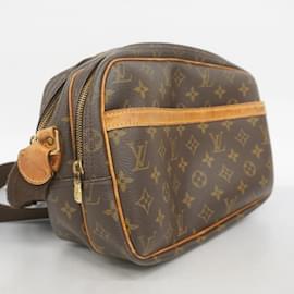 Louis Vuitton-Bolsa de Ombro Reporter PM Monogram Louis Vuitton-Marrom